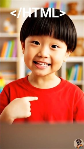 Toddler Explains HTML Simply | Learn HTML Basics in a Fun Way #honorerw #shorts #html