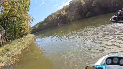 What lies beneath this river is a massive crystal cave