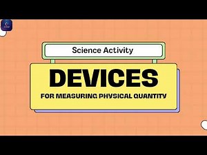Science Activity | Devices | Physical Quantity #science #device #schoolactivity #physicalquantity