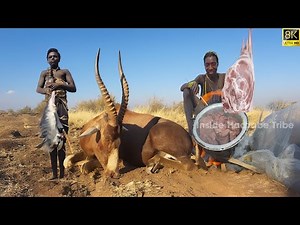 Hadzabe Bushmen Hunt and Cook Antelope Deep in the African Wilderness! | Hadzabe Tribe Hunting