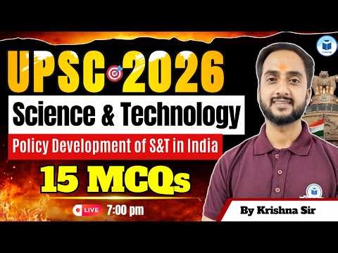 UPSC 2026 Science & Technology | S&T Policy Development in India |15 Most Important MCQs | CivilsTap