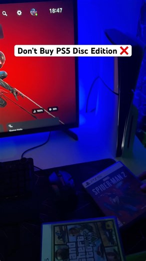 PS 5 disc vs digital edition 🤔 #ps5review #ps5 #ps5pro #gamer #shorts