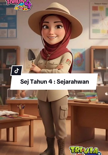 SEJARAH TAHUN 4 : Sejarahwan #triviasejarahbycikgumadhiah #sejarah #edufluencerskpm #history #sosial #cikgu #tahun4