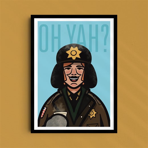 Fargo Marge Gunderson Poster – Coen Brothers Cult Movie Art (hand Drawn Illustration) - Etsy UK