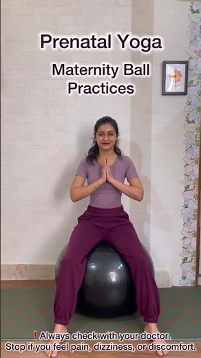 Prenatal Yoga | 5 Pelvic Health Moves on Birthing Ball for Labour Prep & Baby Positioning🤰