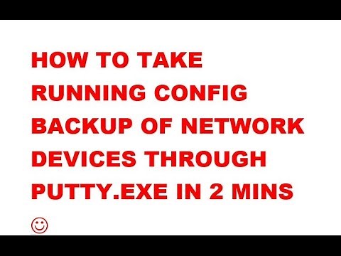 How to take backup of running config of router switch or firewall through putty