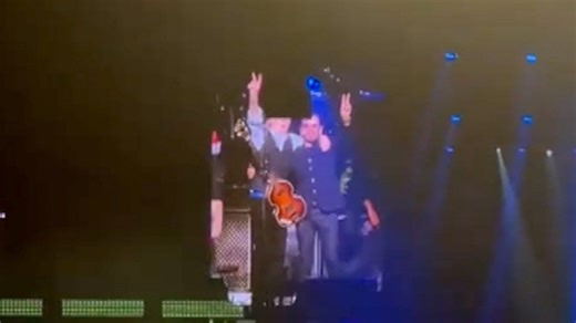 Watch: Paul McCartney and Ringo Starr reunite on stage