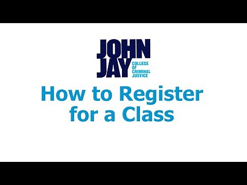 Registering for a Class