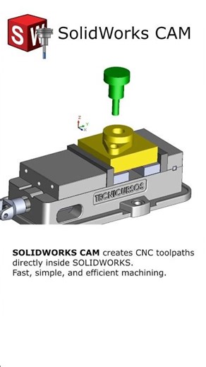 SOLIDWORKS CAM helps you create CNC toolpaths directly inside SOLIDWORKS.