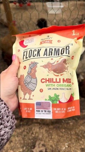 If you’ve got chickens, this is a must Flock Armor Chili Mix is an easy way to support your flock’s
