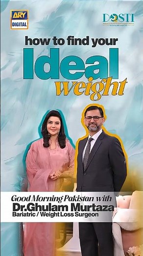 How to Find Your Ideal Weight | Dr Ghulam Murtaza on Nida Yasir Show