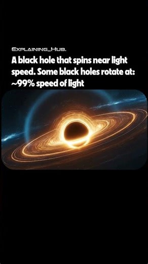 This Black Hole Spins Almost at Light Speed 😳 #space #science #shorts