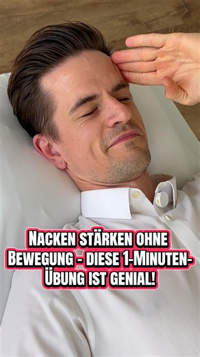 Nacken stärken ohne Bewegung – diese 1-Minuten-Übung ist genial!