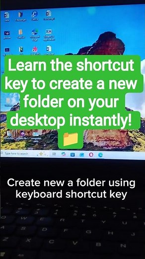 Shortcut Key to Create New Folder on Desktop🖥️| Easy Windows Trick #windows #shorts #tips & #tricks