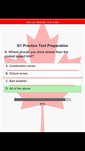 G1 Test Questions Answers: Speed Limit Secrets! Drive Slower HERE