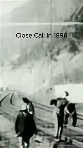 CLOSE CALL! 1896 Black Diamond Express Close Call – Rare Steam Train Near Miss #train #steam