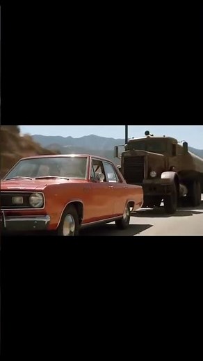 DUEL - Chase Scene - "1st Steven Spielberg Movie" #shorts #duel #stevenspielberg #dennisweaver
