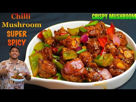 🔥 Restaurant Style Chilli Mushroom Recipe | Crispy & Spicy Indo Chinese | Powerchef Pranav