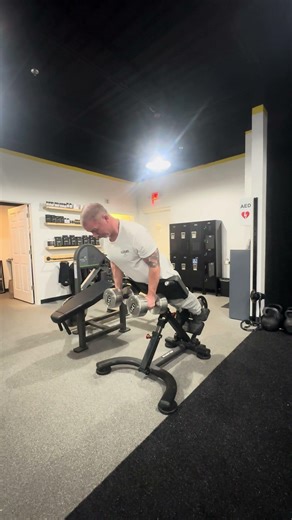 Weighted Incline Back Extension