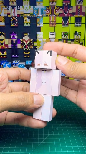 Papercraft Minecraft subscriber goodbye-2031 #shorts