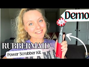 Review & DEMO of Rubbermaid Power Scrubber Kit