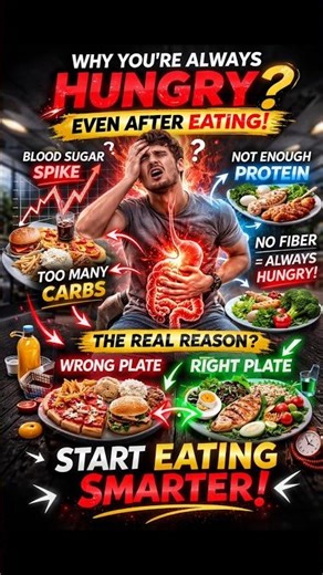 Why You’re Always Hungry ? #healthtips