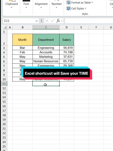 ‏3 Excel shortcuts will save your TIME 💰🕑