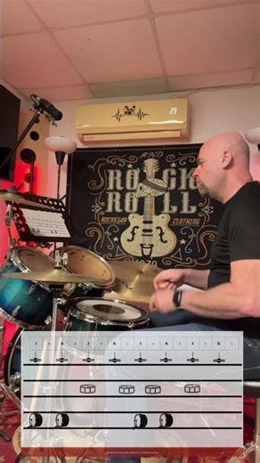 1/16 NOTE Variations for snare drum .You can play this #drumskills #drums #drumlessonforbeginners