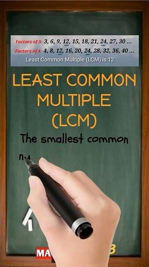 What is the Least Common Multiple (LCM)? | Easy Definition in 30 Seconds | MATHalino123