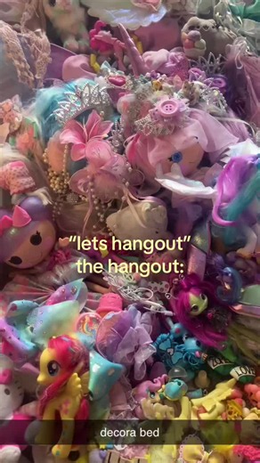 experience our vast land!! been collaging for like 2 hours @trex ⚓️🩵🍭🦴⚠️ pls ignore shaky ahh camera #decora #maximalist relatable whimsical polka dot 2000s 2010s mlp dolls sparkle glitter fairy unicorn lalaloopsy monster high #jfashion collector #collaging art installation #fairykei