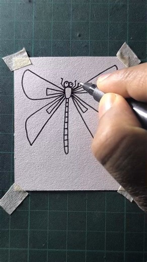 How to draw a dragonfly | All About Art