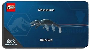 Lego Jurassic World - How To Unlock Mosasaurus Dinosaur Character Location