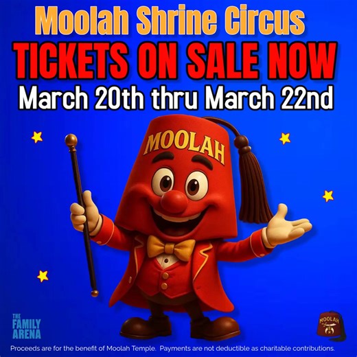 Tickets are ON SALE Today!! Click the Link Below https://loom.ly/EvwxN_Y Family Fun Entertainment Moolah Shrine Circus! March 20th thru 22nd #circus #familyarena #entertainment #clowns #familyfun #stlouisevents | Moolah Shrine Circus