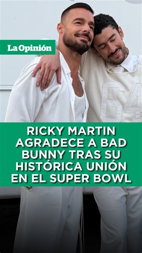🔥 ¡EL CONEJO MALO HIZO HISTORIA! 🇵🇷🏟️ Bad Bunny paraliza el mundo con el primer espectáculo de medio tiempo del Super Bowl interpretado completamente en español. En una noche épica en el Levi's Stadium, Benito demostró por qué es el artista número uno, llevando nuestra cultura e idioma al escenario más grande de todos. ¡La energía fue de otro planeta! 🌍✨ Lo que hizo este show inolvidable: 🤝 Ricky Martin conmovió a todos con un emotivo mensaje tras su actuación: "Gracias Bad Bunny por dejar