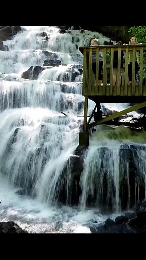 It’s Waterscape Wednesday, and we have another gem for you! Less than 30 miles from Murphy, NC- Trahlyta Falls is located in Vogel State Park, in Blairsville, Georgia. It features a height of 60 feet and is accessible via the Trahlyta Lake Trail, which is approximately 1 mile round trip and rated as an easy hike. There is a parking fee of about $5 to access the park. The falls are known for their scenic beauty and make for a convenient trip from your basecamp on Cherokee County! You can also enj