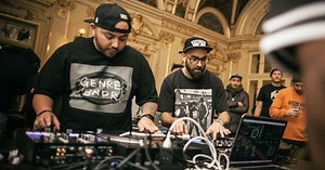 This is what happens when 40 scratch DJs, including Jazzy Jeff and Nu-Mark, perform together on one stage