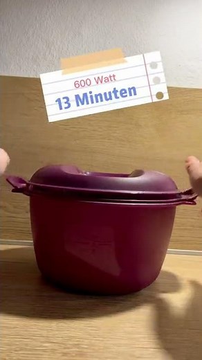 Reis im Tupperware ReisMeister aus der Mikrowelle