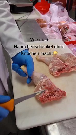 Hähnchenschenkel ohne Knochen zubereiten
