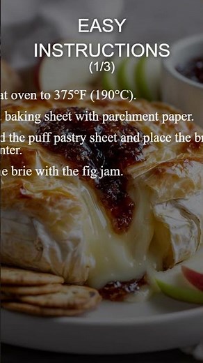 🍴 Baked Brie with Fig Jam Recipe - Easy & Delicious! ✨