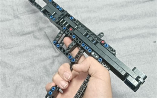 「乐高枪」全网首发！Kevin183的全自动回膛手枪 换了一种皮筋