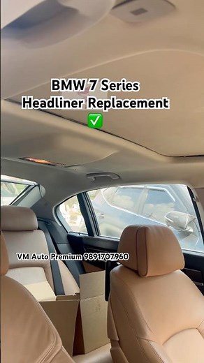 BMW 7 Series Headliner Replacement ✅ | Roof Repair | Roof Change | VM Premium