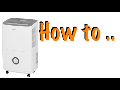 How to empty a Dehumidifier