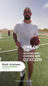 Thanks to a great support system and helpful technology, Dexcom Warrior Mark Andrews has not only become one the top players in the league, but also a role model to the diabetes community. From one play to the next, Mark uses the Control-IQ technology from his Tandem t:slim X2 insulin pump to help increase his time in range and automatically adjusts his insulin delivery based on his Dexcom G6 values. Learn more about our product integrations and why the Dexcom G6 is #MadeForConnections here: htt
