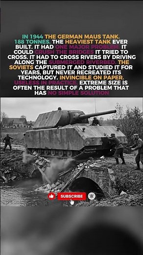 Why Germany Built the World's Heaviest Tank #history #maus #shorts
