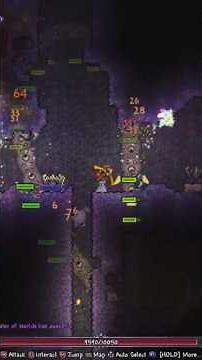 Terraria: fighting the eater of worlds!!!! #terraria #bossfight