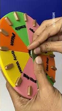 🎡 3D Printed Personalised Spinning Wheel – Make Your Own Luck! #3dprintedgames