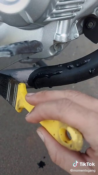 Painting motorcycle exhaust