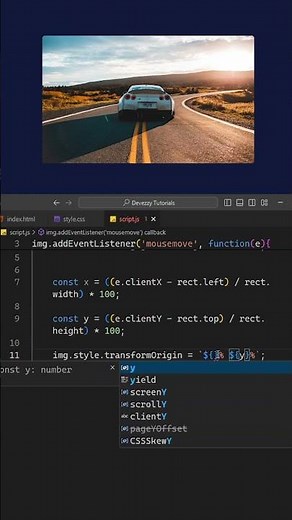 Interactive Image Zoom Effect Using HTML, CSS & JavaScript