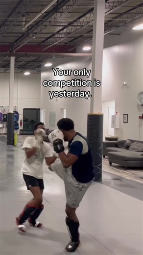 One more round. One more kick. One more rep when you’re tired. Progress isn’t loud, but it shows up every time you step back into the gym. #workout #workoutmotivation #sparring #kickboxing #mma