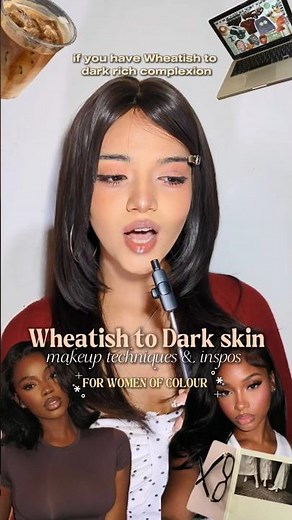 makeup techniques and Inspo for wheatish to dark skin girlies